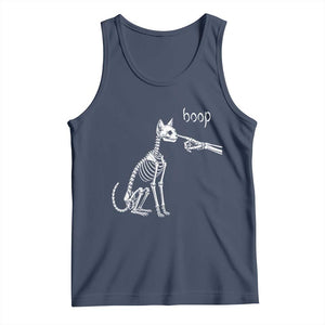 Boop Funny Cat Skeleton Hand Halloween Pet Graphic Tank Top