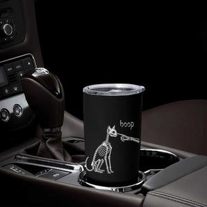 Boop Funny Cat Skeleton Hand Halloween Pet Graphic Tumbler Cup