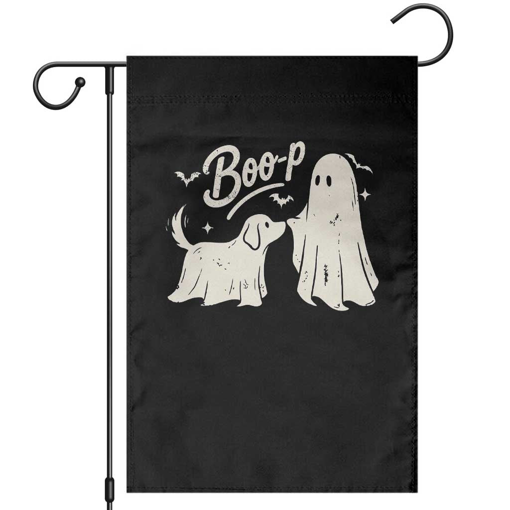Funny Boo Boop Dog Ghost Halloween Garden Flag Dog Lovers Gifts