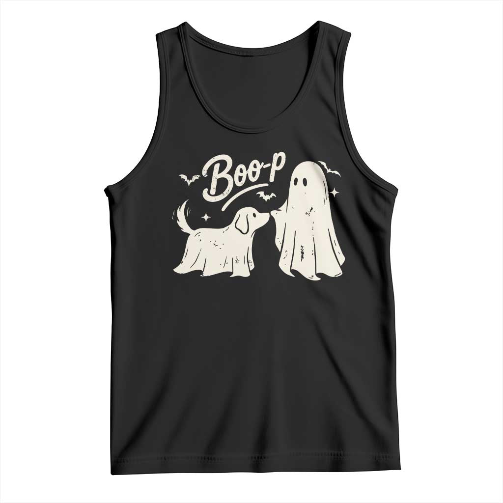 Funny Boo Boop Dog Ghost Halloween Tank Top Dog Lovers Gifts