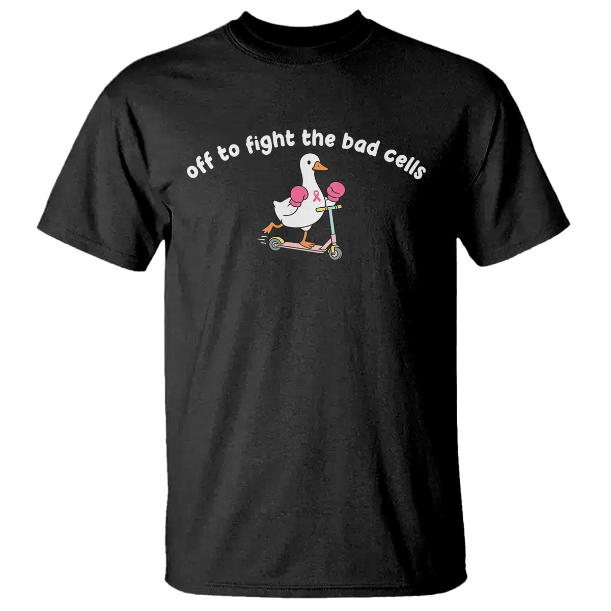Funny Goose Breast Cancer Awareness T Shirt Off To Fight The Bad Cells