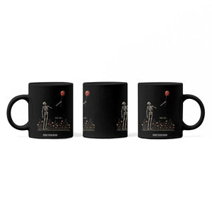 Well Shit Skeleton Lost Balloon Floral Funny Gothic Halloween Coffee Mug