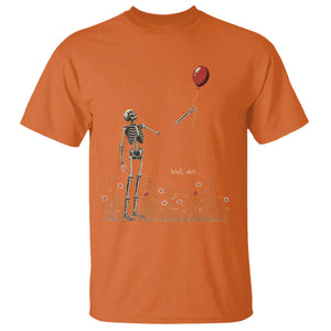 Well Shit Skeleton Lost Balloon Floral Funny Gothic Halloween T Shirt