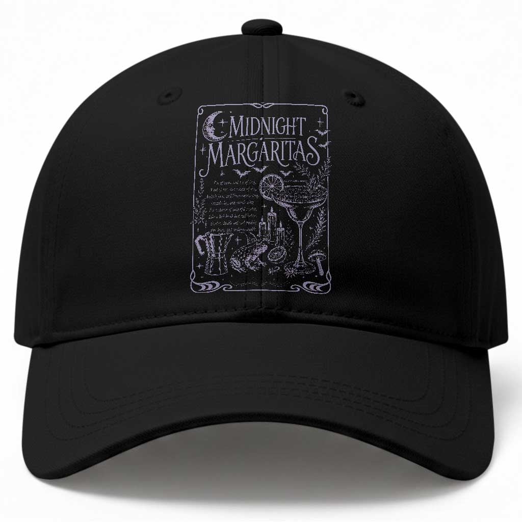 Midnight Margaritas Witch Halloween Cocktail Baseball Cap Funny Magic Tequila Lover