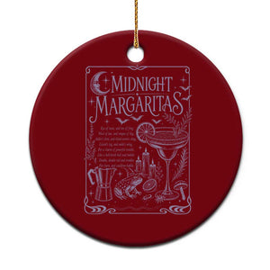 Midnight Margaritas Witch Halloween Cocktail Ceramic Ornament Funny Magic Tequila Lover