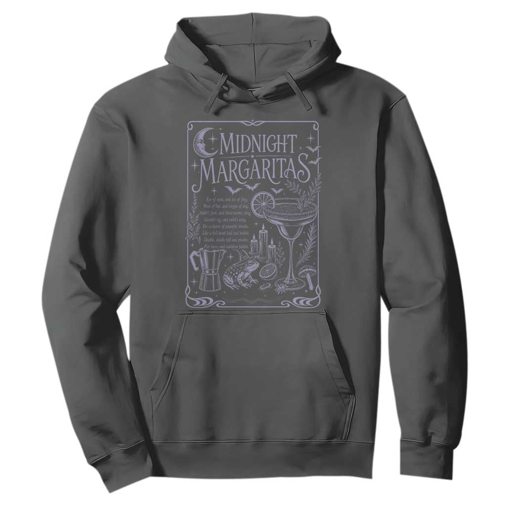 Midnight Margaritas Witch Halloween Cocktail Hoodie Funny Magic Tequila Lover