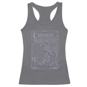 Midnight Margaritas Witch Halloween Cocktail Racerback Tank Top Funny Magic Tequila Lover