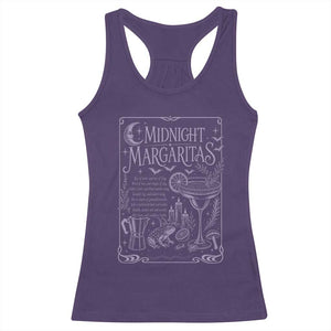 Midnight Margaritas Witch Halloween Cocktail Racerback Tank Top Funny Magic Tequila Lover