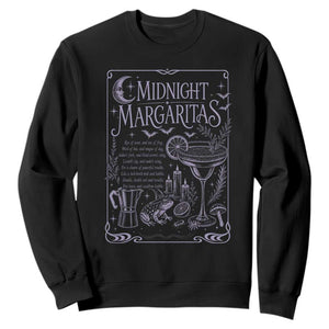 Midnight Margaritas Witch Halloween Cocktail Sweatshirt Funny Magic Tequila Lover