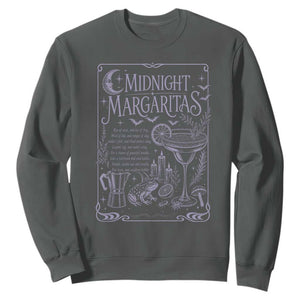 Midnight Margaritas Witch Halloween Cocktail Sweatshirt Funny Magic Tequila Lover