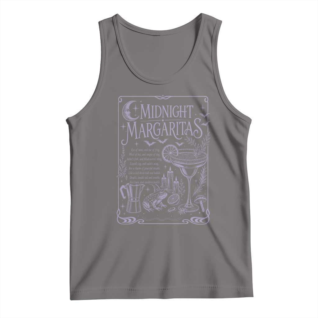 Midnight Margaritas Witch Halloween Cocktail Tank Top Funny Magic Tequila Lover