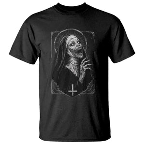 Horror Creepy Unholy Nun Demon Occult Scary Goth T Shirt