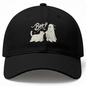 Funny Boo Boop Cat Ghost Halloween Baseball Cap Cat Lovers Gifts