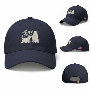 Funny Boo Boop Cat Ghost Halloween Baseball Cap Cat Lovers Gifts