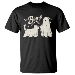 Funny Boo Boop Cat Ghost Halloween T Shirt Cat Lovers Gifts