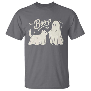 Funny Boo Boop Cat Ghost Halloween T Shirt Cat Lovers Gifts