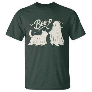 Funny Boo Boop Cat Ghost Halloween T Shirt Cat Lovers Gifts