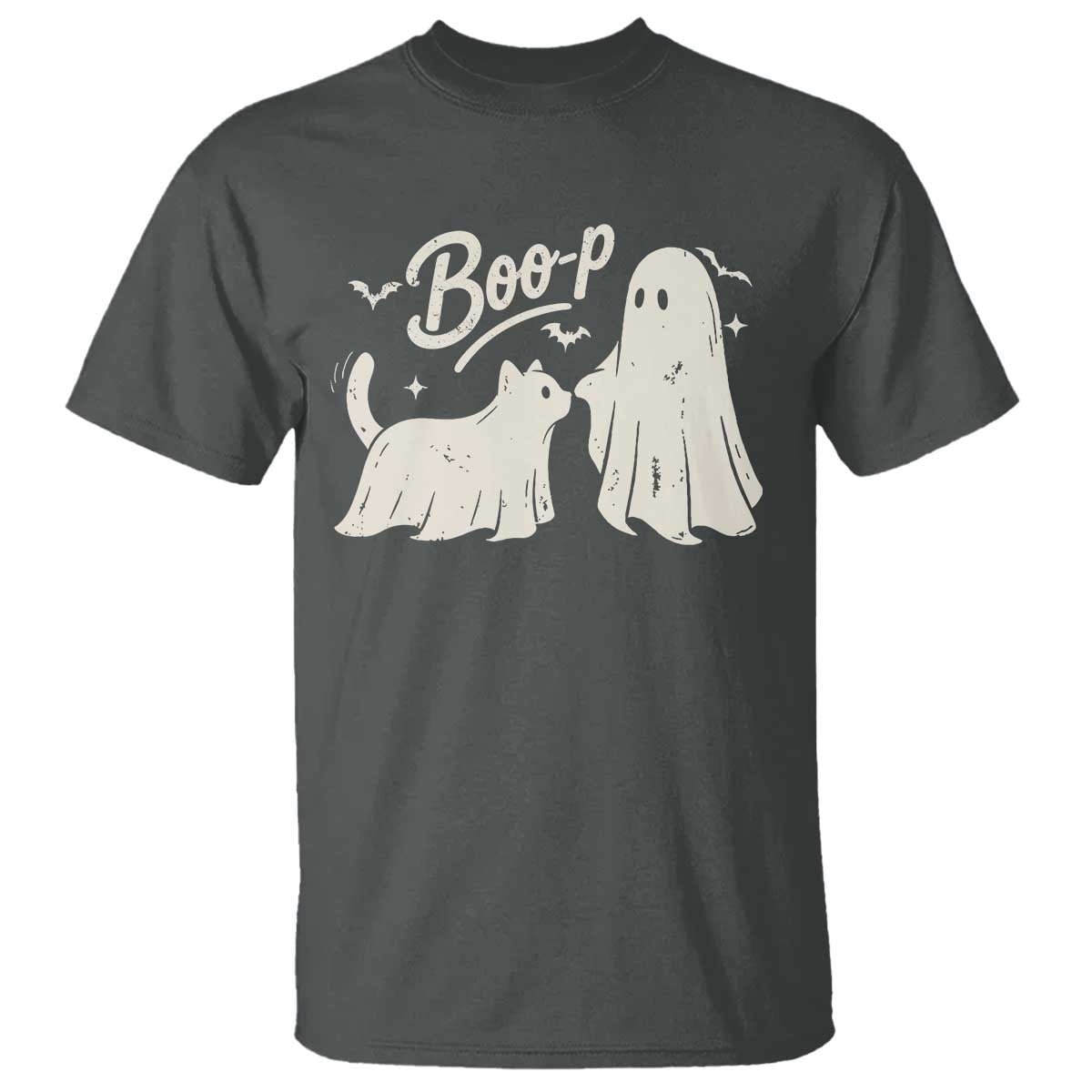 Funny Boo Boop Cat Ghost Halloween T Shirt Cat Lovers Gifts