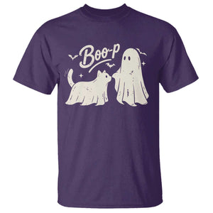 Funny Boo Boop Cat Ghost Halloween T Shirt Cat Lovers Gifts