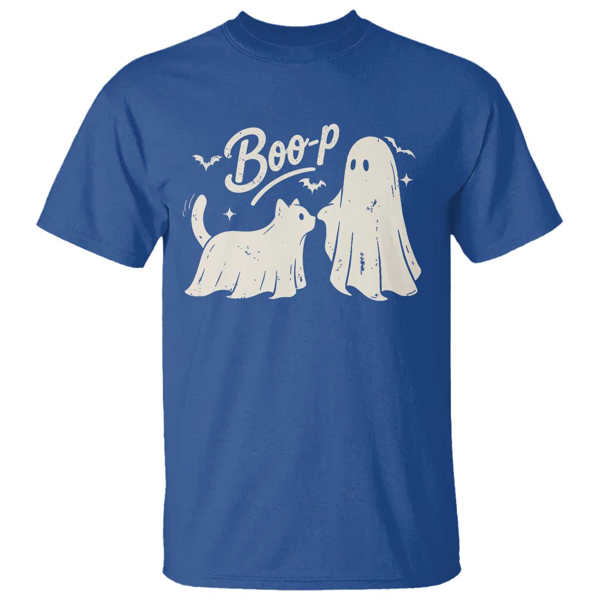 Funny Boo Boop Cat Ghost Halloween T Shirt Cat Lovers Gifts