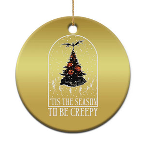 Halloween Xmas Christmas Ornament Tis The Season To Be Creepy Tree Skeleton Snowy TS11 Print Your Wear