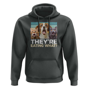 Funny Trump Pets Hoodie They're Eating What Cats And Dogs Presidential Election TS11 Dark Heather Print Your Wear