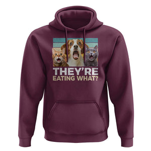 Funny Trump Pets Hoodie They're Eating What Cats And Dogs Presidential Election TS11 Maroon Print Your Wear