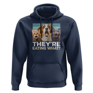 Funny Trump Pets Hoodie They're Eating What Cats And Dogs Presidential Election TS11 Navy Print Your Wear