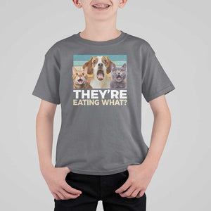 Funny Trump Pets T Shirt For Kid They're Eating What Cats And Dogs Presidential Election TS11 Charcoal Print Your Wear