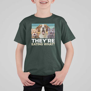 Funny Trump Pets T Shirt For Kid They're Eating What Cats And Dogs Presidential Election TS11 Dark Forest Green Print Your Wear