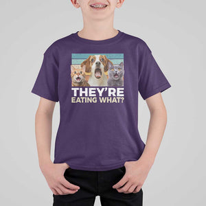 Funny Trump Pets T Shirt For Kid They're Eating What Cats And Dogs Presidential Election TS11 Purple Print Your Wear