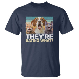 Funny Trump Pets T Shirt They're Eating What Cats And Dogs Presidential Election TS11 Navy Print Your Wear