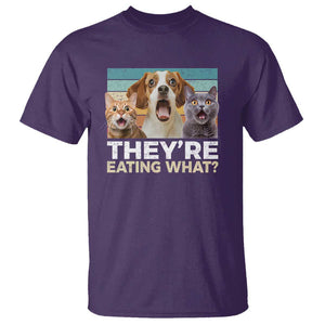 Funny Trump Pets T Shirt They're Eating What Cats And Dogs Presidential Election TS11 Purple Print Your Wear