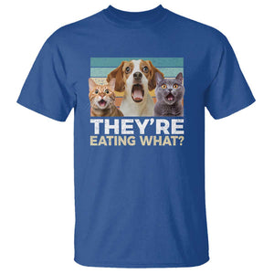 Funny Trump Pets T Shirt They're Eating What Cats And Dogs Presidential Election TS11 Royal Blue Print Your Wear