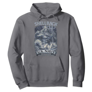Navy Veteran Hoodie King Neptune Shellback Ancient Order Of The Deep TS11 Charcoal Print Your Wear