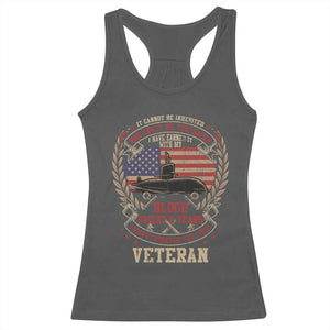 Submarine Veteran Racerback Tank Top It Cannot Be Inherited Nor Can It Be Purchased I Have Earned It TS11 Dark Heather Print Your Wear