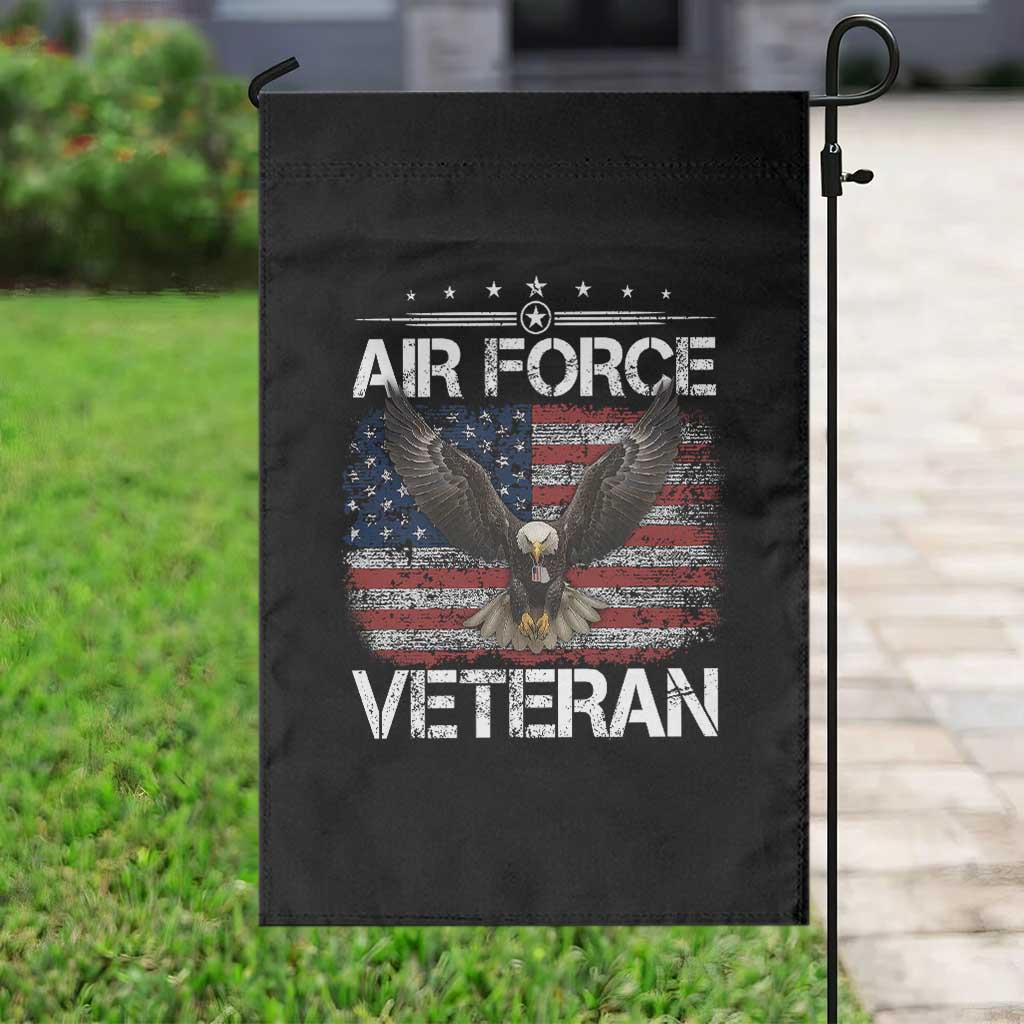 Air Force Veteran Garden Flag Bald Eagle Vintage American Flag TS11 Print Your Wear