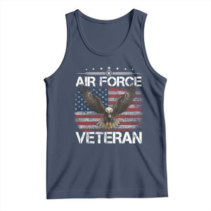 Air Force Veteran Tank Top Bald Eagle Vintage American Flag TS11 Navy Print Your Wear