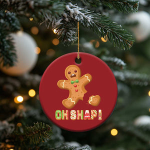 Funny Xmas Gingerbread Christmas Ornament Oh Snap Cookie Baking TS11 Print Your Wear