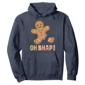 Funny Christmas Gingerbread Hoodie Oh Snap Cookie Baking TS11 Navy Print Your Wear