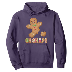 Funny Christmas Gingerbread Hoodie Oh Snap Cookie Baking TS11 Purple Print Your Wear