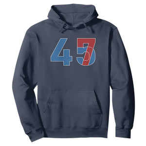 Trump Won 45 47 Hoodie The 47th US President 2024 USA Election TS11 Navy Print Your Wear