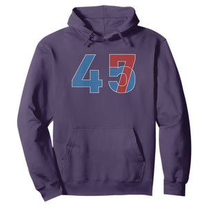 Trump Won 45 47 Hoodie The 47th US President 2024 USA Election TS11 Purple Print Your Wear