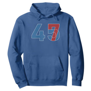 Trump Won 45 47 Hoodie The 47th US President 2024 USA Election TS11 Royal Blue Print Your Wear