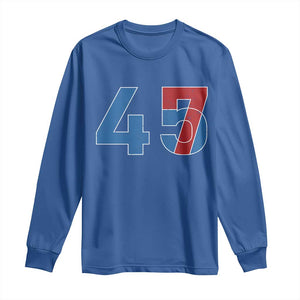 Trump Won 45 47 Long Sleeve Shirt The 47th US President 2024 USA Election TS11 Royal Blue Print Your Wear