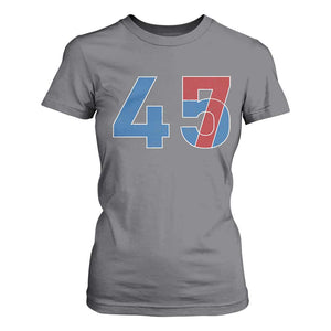 Trump Won 45 47 T Shirt For Women The 47th US President 2024 USA Election TS11 Charcoal Print Your Wear