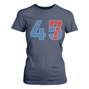 Trump Won 45 47 T Shirt For Women The 47th US President 2024 USA Election TS11 Navy Print Your Wear