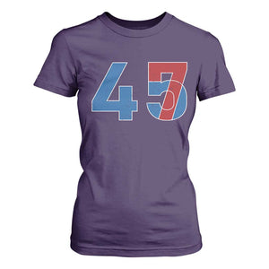 Trump Won 45 47 T Shirt For Women The 47th US President 2024 USA Election TS11 Purple Print Your Wear