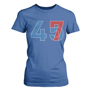 Trump Won 45 47 T Shirt For Women The 47th US President 2024 USA Election TS11 Royal Blue Print Your Wear