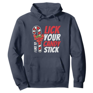 Funny Christmas Hoodie I Like To Lick Your Candy Stick TS11 Navy Print Your Wear